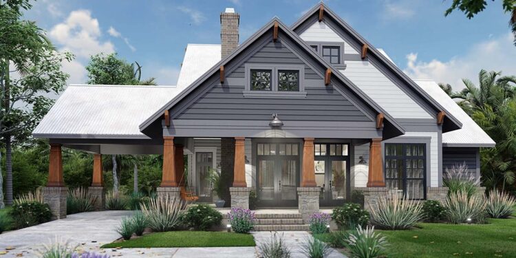 3 Bedrooms, 2 Bath Craftsman Home Plan With Carport: A Cozy Home for Families