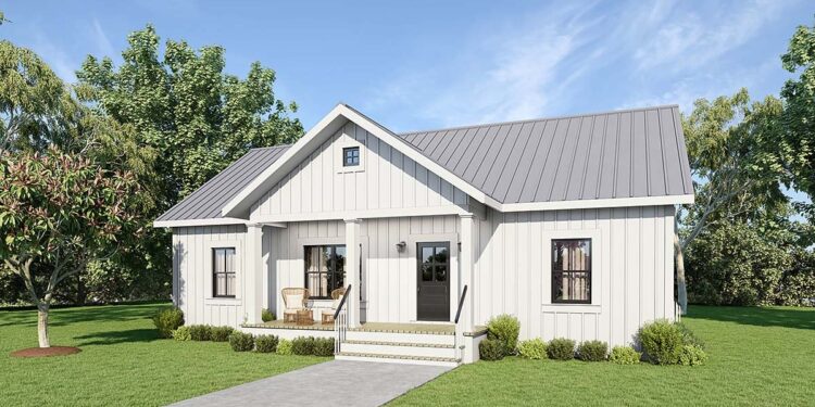 Small House Plan Offering 1311 Sq Ft, 3 Beds and 2 Baths