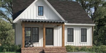 2 Bedrooms and 2 Baths Small Country-Style Starter Home