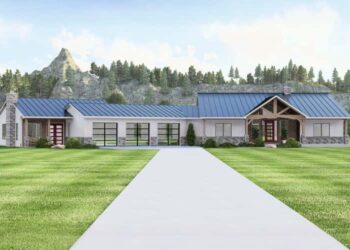 Modern Farmhouse Ranch with Angled 3-Car Garage & In-Law Suite – Flexible, Spacious & Multi-Generational Living (~3,064 Sq Ft)