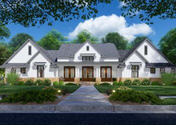 4-Bed Modern Farmhouse with Three Fresh-Air Spaces – Spacious, Bright & Versatile (~3,077 Sq Ft)