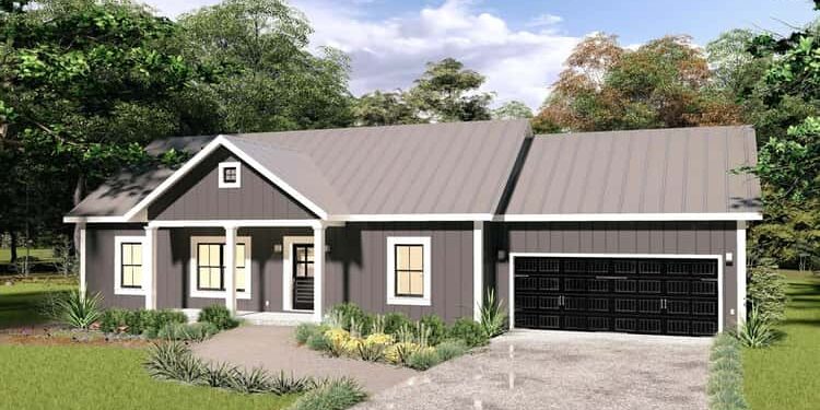 Simple 4-Bedroom Country Cottage – ~1,623 Sq Ft of Charming, Smart One-Level Living