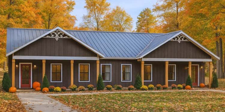 One-Story Mountain Craftsman with Angled 5-Car Garage – ~4,140 Sq Ft of Elevated, Single-Level Design