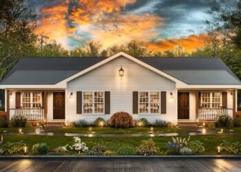 Country Duplex with Symmetrical 2-Bed Units — Compact, Functional & Ideal for Rental or Multi-Family Use (~2,068 Sq Ft Total