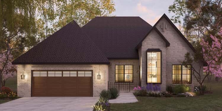 4- or 5-Bedroom Modern French Country with Split Bedrooms & Covered Patio – ~2,241 Sq Ft of Elegant One-Level Living