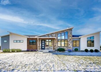 4-Bedroom Mid-Century Modern Home with Finished Lower Level – ~3,859 Sq Ft of Stylish One-Level + Lower Level Living