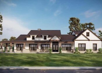 4-Bed Modern Farmhouse with Wraparound Porch – ~3,561 Sq Ft of Relaxed, Versatile Living