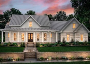 2,282 Sq Ft Three-Bed Farmhouse with Bonus Room — Plan 51758HZ