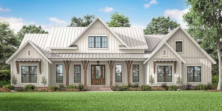 Expanded Modern Farmhouse – ~2,553 Sq Ft with 3 Bedrooms + Optional Bonus Room