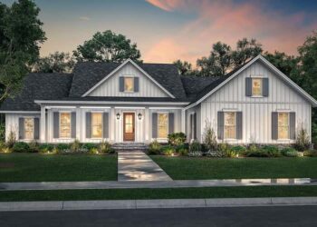One-Story 4-Bed Modern Farmhouse with Home Office – Smart, Spacious & Family-Friendly (~2,607 Sq Ft)