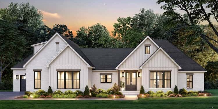 Modern Farmhouse Ranch with Split Bedrooms & Bonus Room – ~2,557 Sq Ft of Smart, One-Level Living