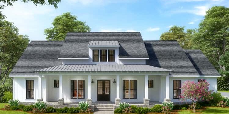 Modern Farmhouse with Vaulted Rear Porch – ~2,815 Sq Ft of Relaxed, Stylish Living