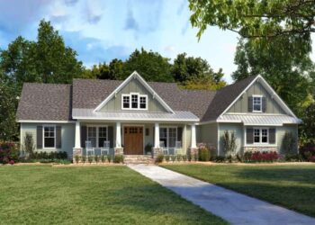 Craftsman-Influenced 4-Bed Modern Farmhouse with Vaulted Great Room – ~2,300 Sq Ft of Cozy, Thoughtful Layout