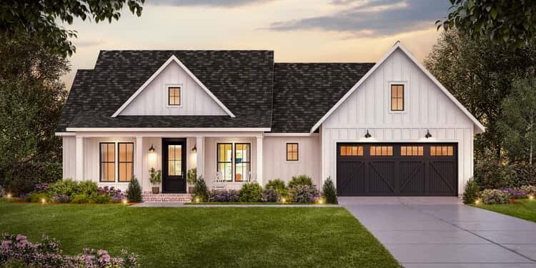4-Bed Modern Farmhouse Under 2,000 Sq Ft – Compact, Functional & Farmhouse-Chic (~1,843 Sq Ft)