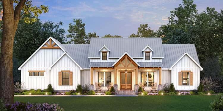 4-Bed Modern Farmhouse with Vaulted Master Bedroom – Cozy, Contemporary & Family-Ready (~2,343 Sq Ft)