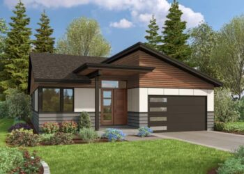 Contemporary Northwest Home Plan with Open-Concept Living Space