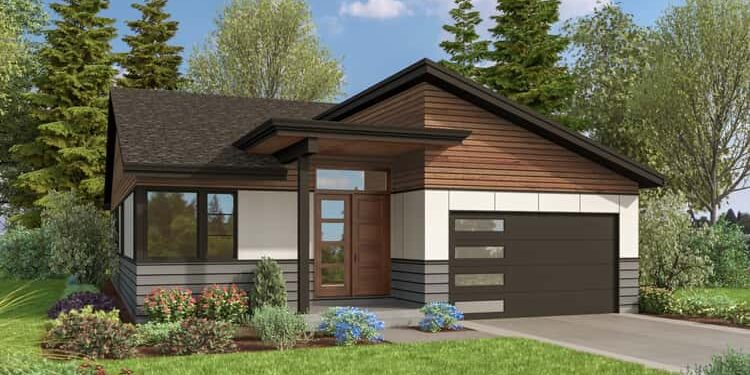 Contemporary Northwest Home Plan with Open-Concept Living Space