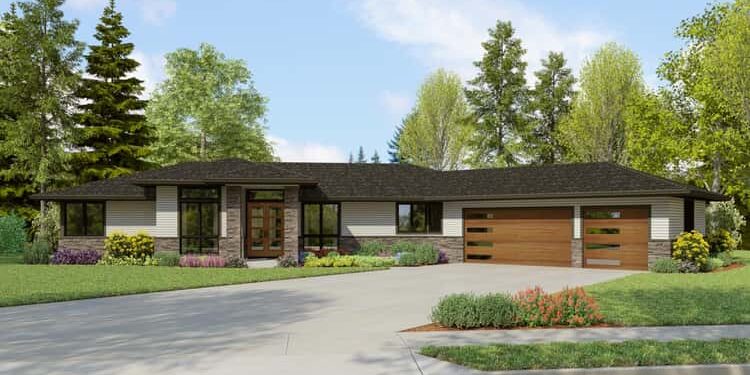 4-Bedroom Modern Prairie-Style Home – ~2,544 Sq Ft of Sleek, One-Level Living