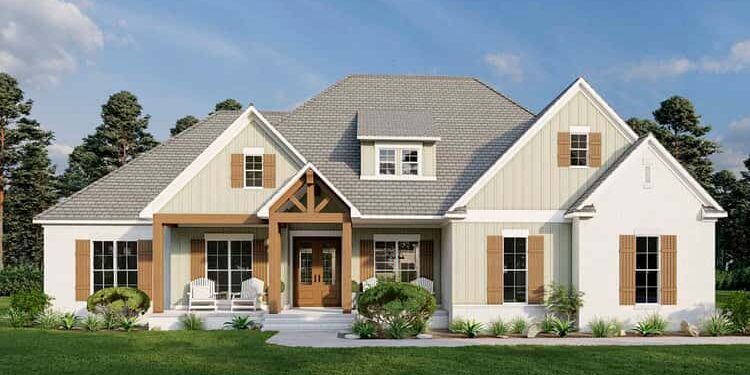 4-Bed Country House with Bonus Room & Covered Porch – ~2,638 Sq Ft of Balanced, Cozy Living