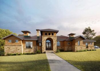 Tuscan Hill Country House Plan with Game Room – ~3,475 Sq Ft, 4 Beds & 4.5 Baths
