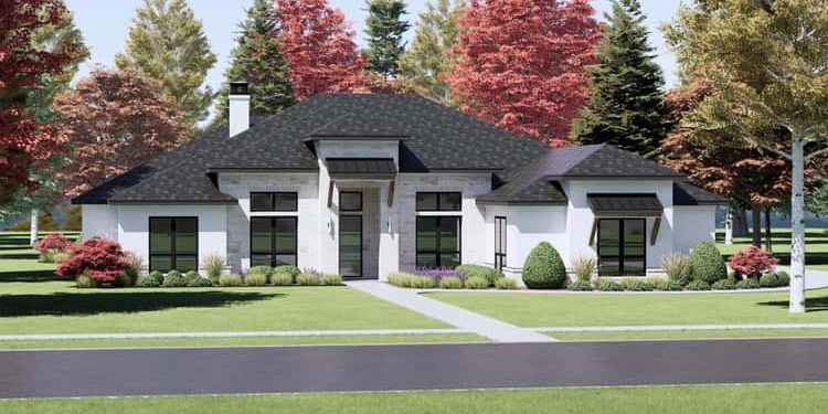 Over 3,600 Sq Ft New American Ranch with Split Bedrooms & Flex Room – A Spacious Single-Level Home with Privacy & Flexibility