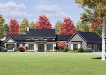 Rustic Hill Country Home with Angled Garage & Game Room – ~3,609 Sq Ft of Open, Stylish One-Level Design