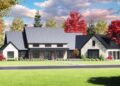 4-Bed Modern Farmhouse with Angled Garage – 3,817 sq ft