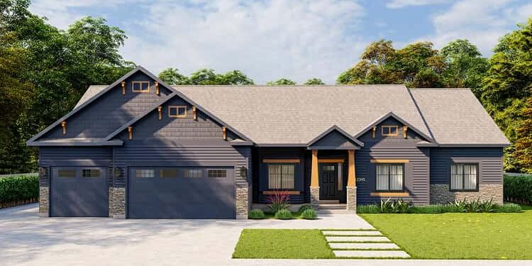 4-Bed Craftsman Ranch – ~2,075 Sq Ft of Cozy, Well-Planned One-Story Living