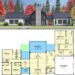 Symmetrical Scandinavian House Plan with Split Bedrooms & Vaulted Living – ~2,892 Sq Ft of Light, Fluid One-Level Living