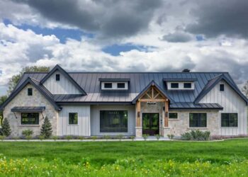 4-Bed New American Ranch with Outdoor Living – Spacious, Rustic & Entertainment-Ready (~3,536 Sq Ft)