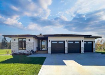 Modern Prairie Home Under 2,600 Sq Ft with Lower-Level Home Office – Sleek Design, Flexible Living & Work-From-Home Ease