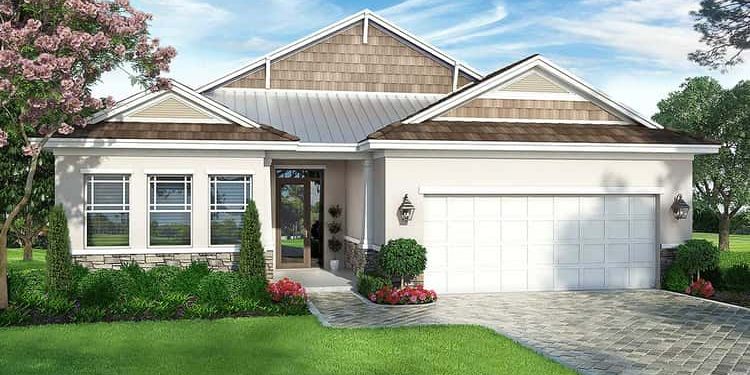 One-Story House Plan with 4 or 5 Bedrooms – Comfortable, Practical & Flexible (~2,583 Sq Ft