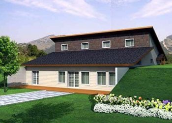 Attractive Berm House Plan – Unique Earth-Sheltered Design, Open Living & Family-Friendly Layout (~2,304 Sq Ft)