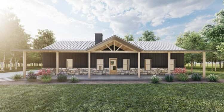 4-Bed Country Craftsman Ranch with Home Office & Walk-In Pantry – Efficient, Comfortable & Family-Ready (~1,800 Sq Ft)