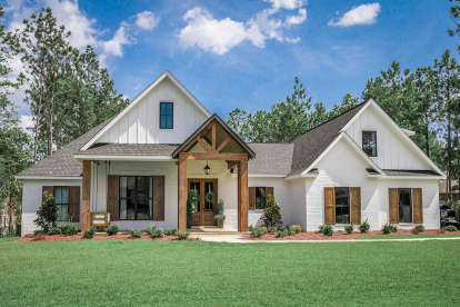 French Country Home – A Warm, Elegant 4–5 Bedroom Design with Flexible Living (~2,373 Sq Ft)
