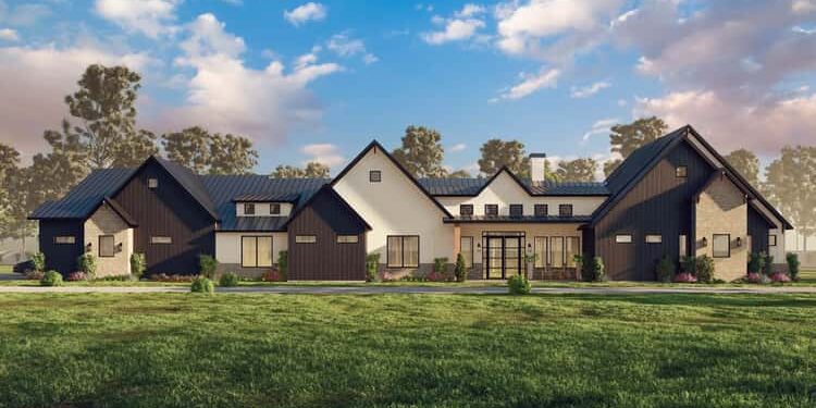 4-Bed Industrial Modern Farmhouse with Covered Patio — Spacious, Light-Filled & Modern Farmhouse Living (~4,472 Sq Ft)