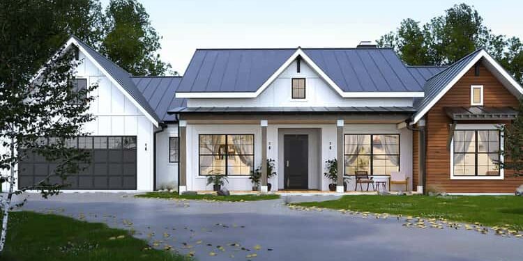 4-Bed Modern Farmhouse with Split Bedrooms — Efficient, Comfortable & Stylish (~2,508 Sq Ft)