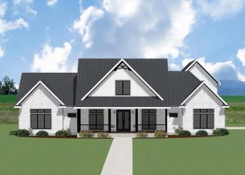 3,000 Sq Ft Modern Farmhouse Plan with Optional Bonus Room Over Garage – Spacious, Connected & Thoughtfully Designed (~3,089 Sq Ft)