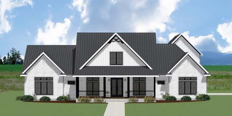 3,000 Sq Ft Modern Farmhouse Plan with Optional Bonus Room Over Garage – Spacious, Connected & Thoughtfully Designed (~3,089 Sq Ft)