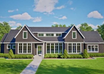 Shingle-Style 4-Bed House with Vaulted Ceilings & Outdoor Living — Elegant, Relaxed & Family-Friendly (~2,970 Sq Ft)