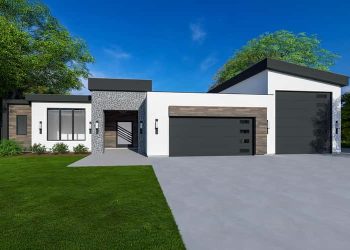 Mid-Century Modern Ranch with Media Room – A Striking 3,336 Sq Ft Single-Story Home Built for Style & Everyday Living