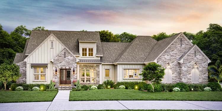 4-Bed Modern Farmhouse with Private Master & 4-Car Garage — Luxury, Flexibility & Family-Ready (~4,166 Sq Ft