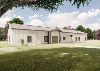 Modern Barndominium with 3-Car Garage & Covered Porches – Spacious, Light-Filled & Family-Friendly (~2,548 Sq Ft)