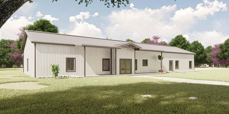 Modern Barndominium with 3-Car Garage & Covered Porches – Spacious, Light-Filled & Family-Friendly (~2,548 Sq Ft)