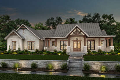 Modern Farmhouse Plan – Spacious, Light-Filled Living Designed for Family Comfort (~2,454 Sq Ft)
