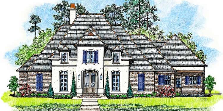 Four-Bedroom Acadian House Plan with Bonus Room Expansion – Spacious Open Living with Classic Southern Charm (~2,605 Sq Ft)