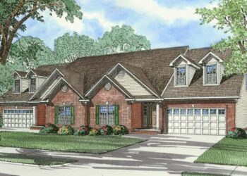 Duplex House Plan 59333ND — Twin 3-Bed Units (~2,259 Sq Ft Each) for Comfortable, Versatile Living