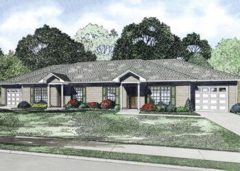 Attractive Duplex Plan – Practical & Compact Two-Unit Living (~1,704 Sq Ft)
