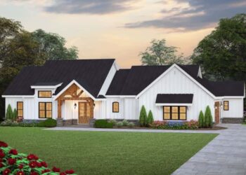 4-Bed Modern Farmhouse with Vaulted Great Room – Sleek, Functional & Family-Friendly (~2,396 Sq Ft)