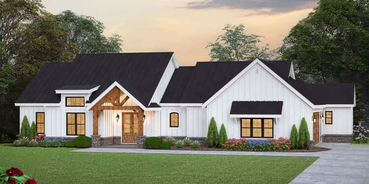 4-Bed Modern Farmhouse with Vaulted Great Room – Sleek, Functional & Family-Friendly (~2,396 Sq Ft)